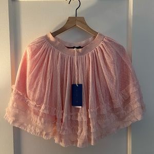 Maison Me lace tulle pink skirt size 12y